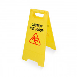 Panel plegable suelo mojado